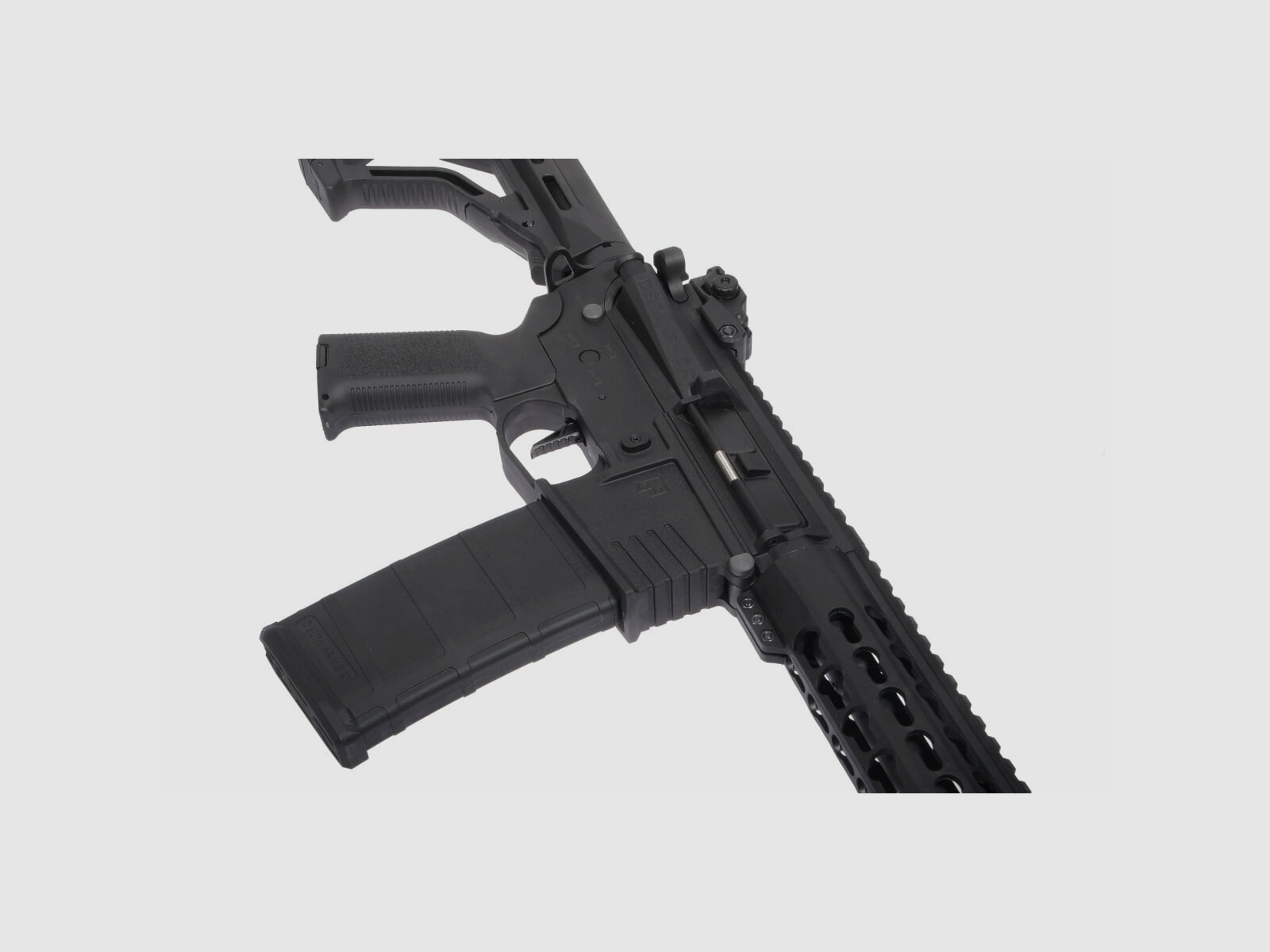 AR15 KeyMod 10 Zoll PREDATOR CHARLIE EAGLE ETU Schwarz S-AEG Softair Gewehr Frei ab 18 Jahren | Delta Armory