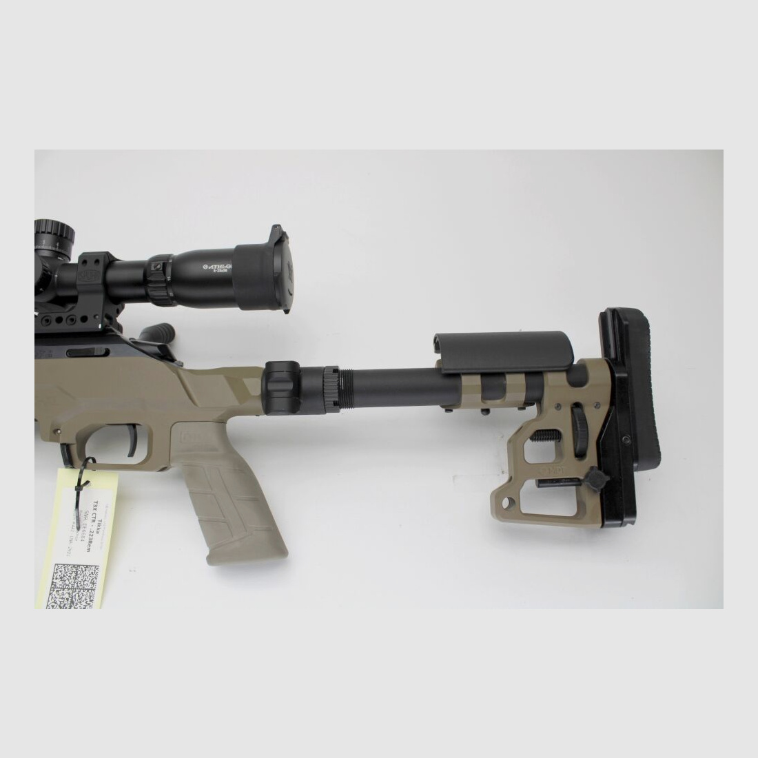 Rep. Rifle Tikka T3X CTR with MDT Stock Timney Trigger, Athlon 5-25x56 Scope .223Rem