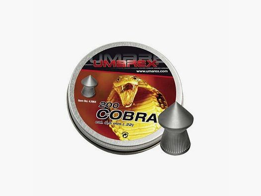 UX Cobra Diabolos 5,5 mm (.22) testa appuntita 1,02 g 200 pz. lattina