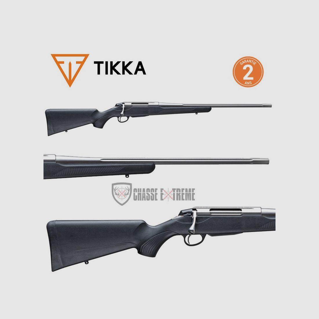 TIKKA T3x Superlite Flutée Inox 57 Cm