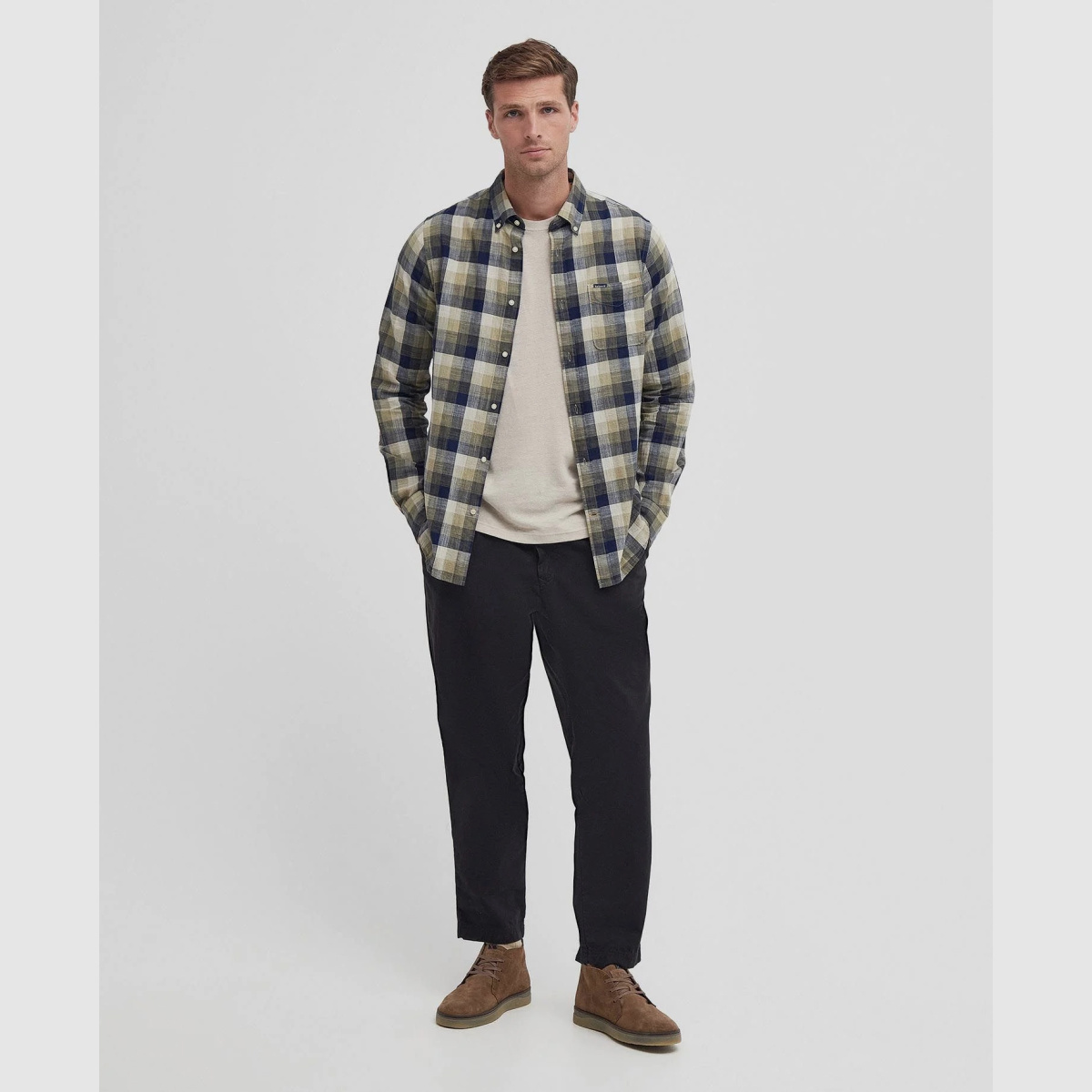 BARBOUR Hillroad Tailored Shirt Olive