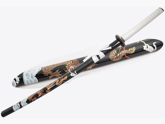 Katana Raiu und Drachenmotiv