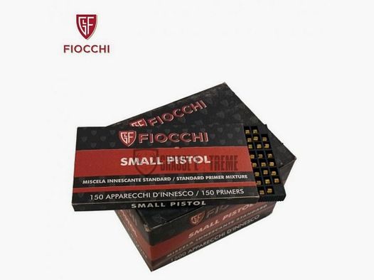 150 Zündhütchen FIOCCHI Kleiner Pistolenkaliber 4.45