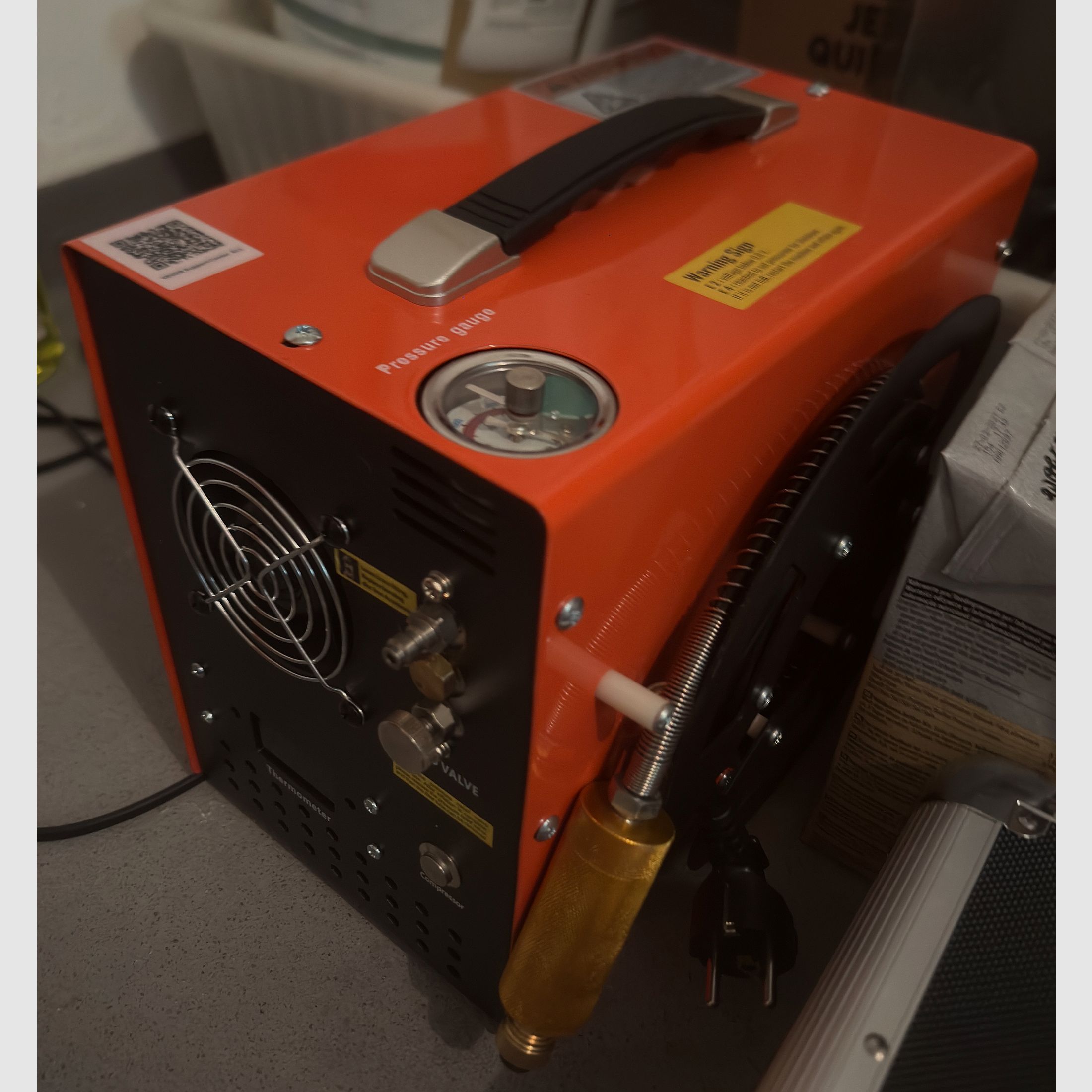 HP Max Mk2 Cal. .35/9mm incl. case and compressor