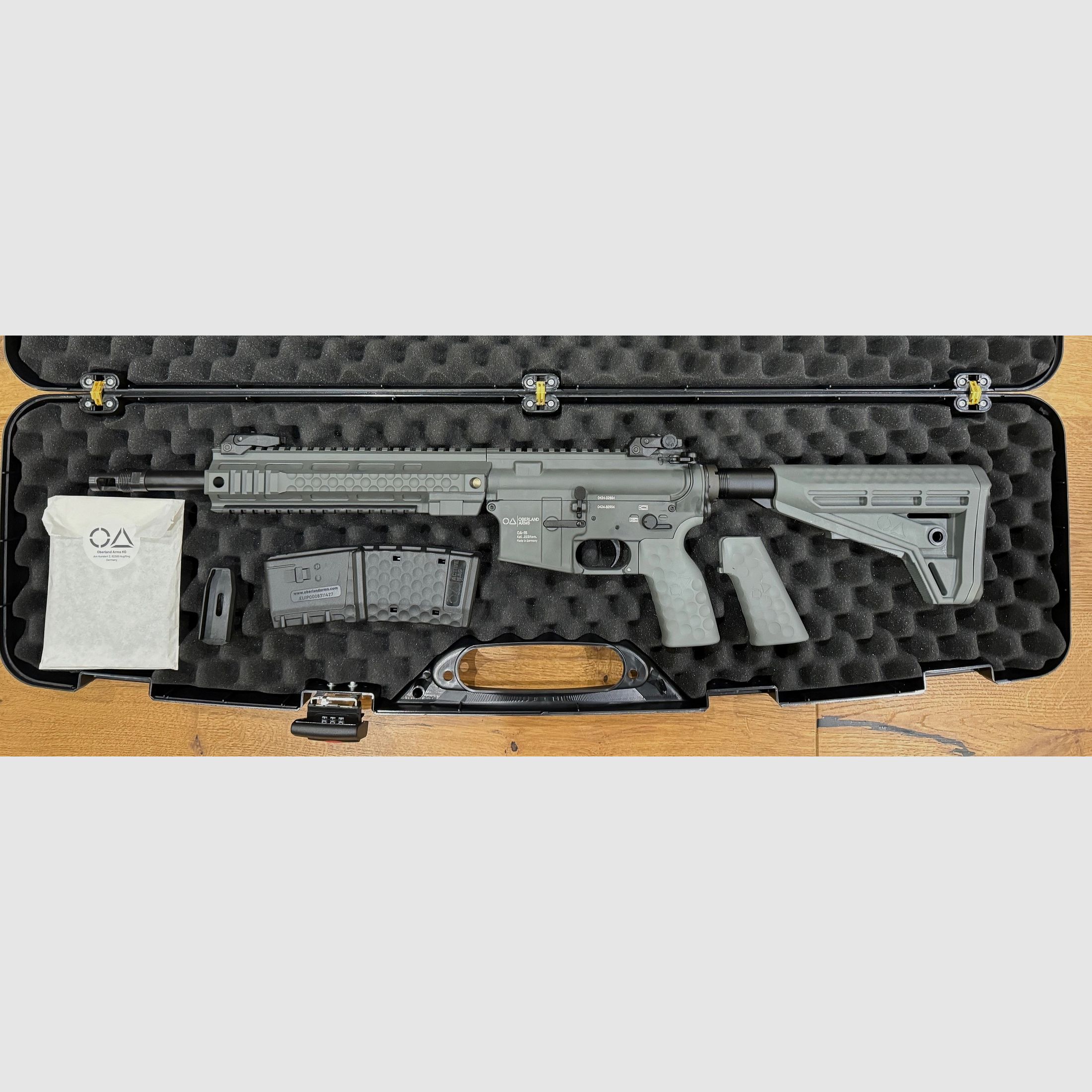 Oberland Arms OA-15 PR M11, 12" Heavy Barrel in Battleship Grey