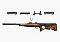 Walther RS3 Heritage Fourstar including silencer - repeating rifle