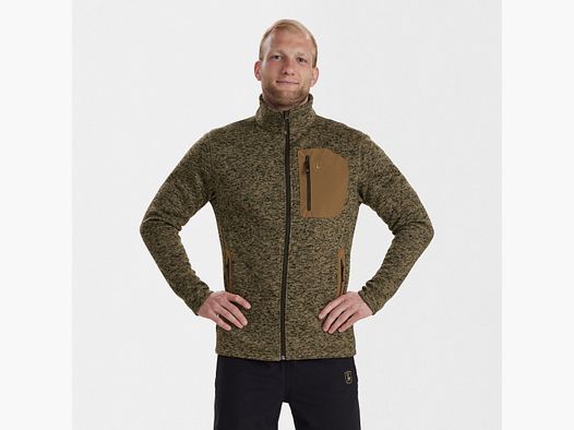 Sarek Strickjacke - Butternut melange – Größe: 2XL