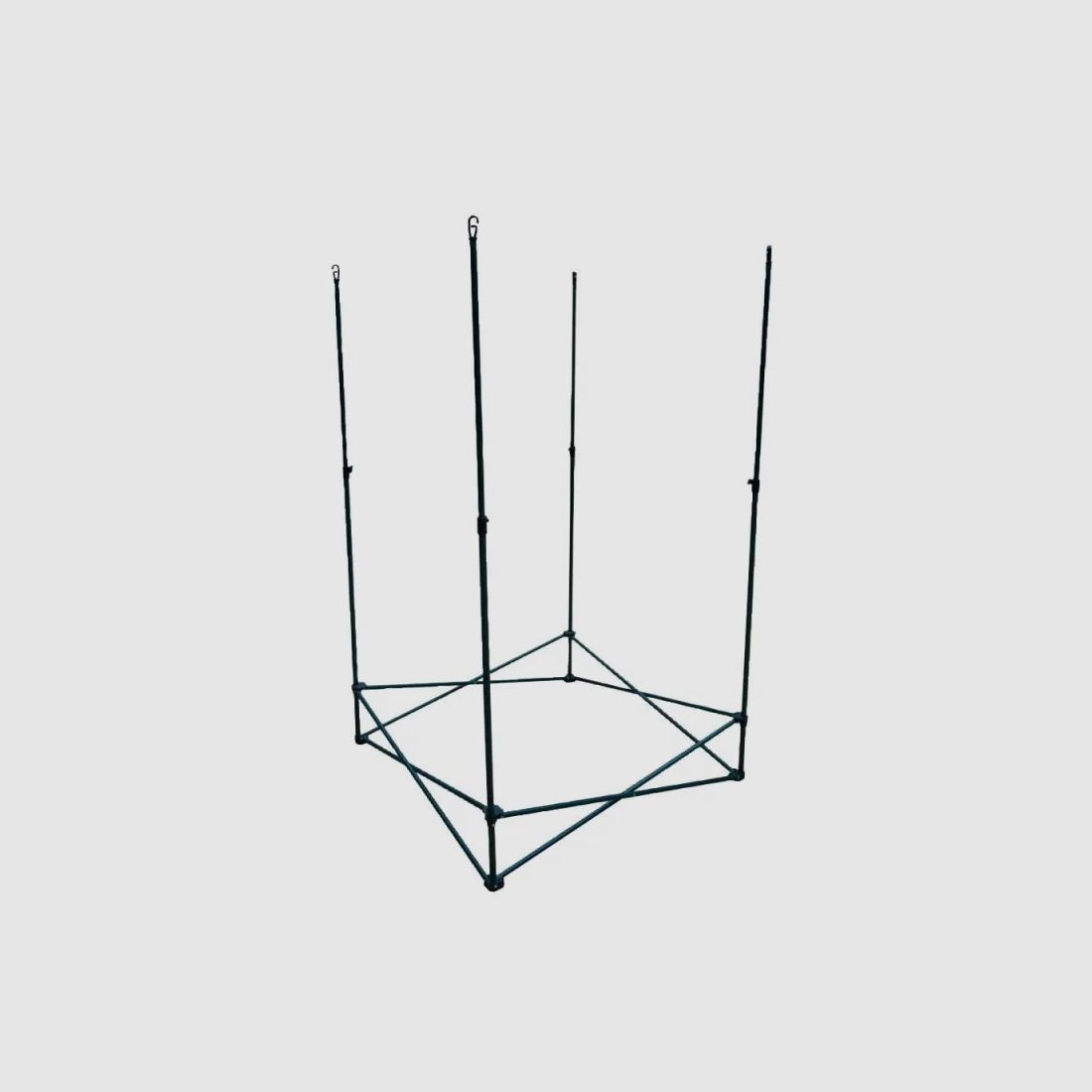 Teleskopische Ansitzleiter ohne Netz 14x14x115cm gefaltet 100x100x170cm, Bild 1 von 3