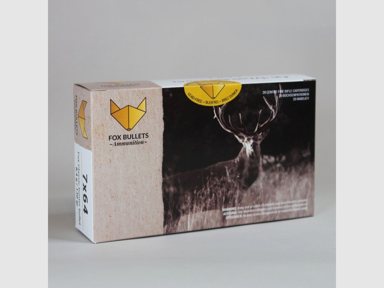 Fox Bullets Classic Hunter 7x64 130GR / 8,4g sans plomb 20 cartouches, image 1 sur 2