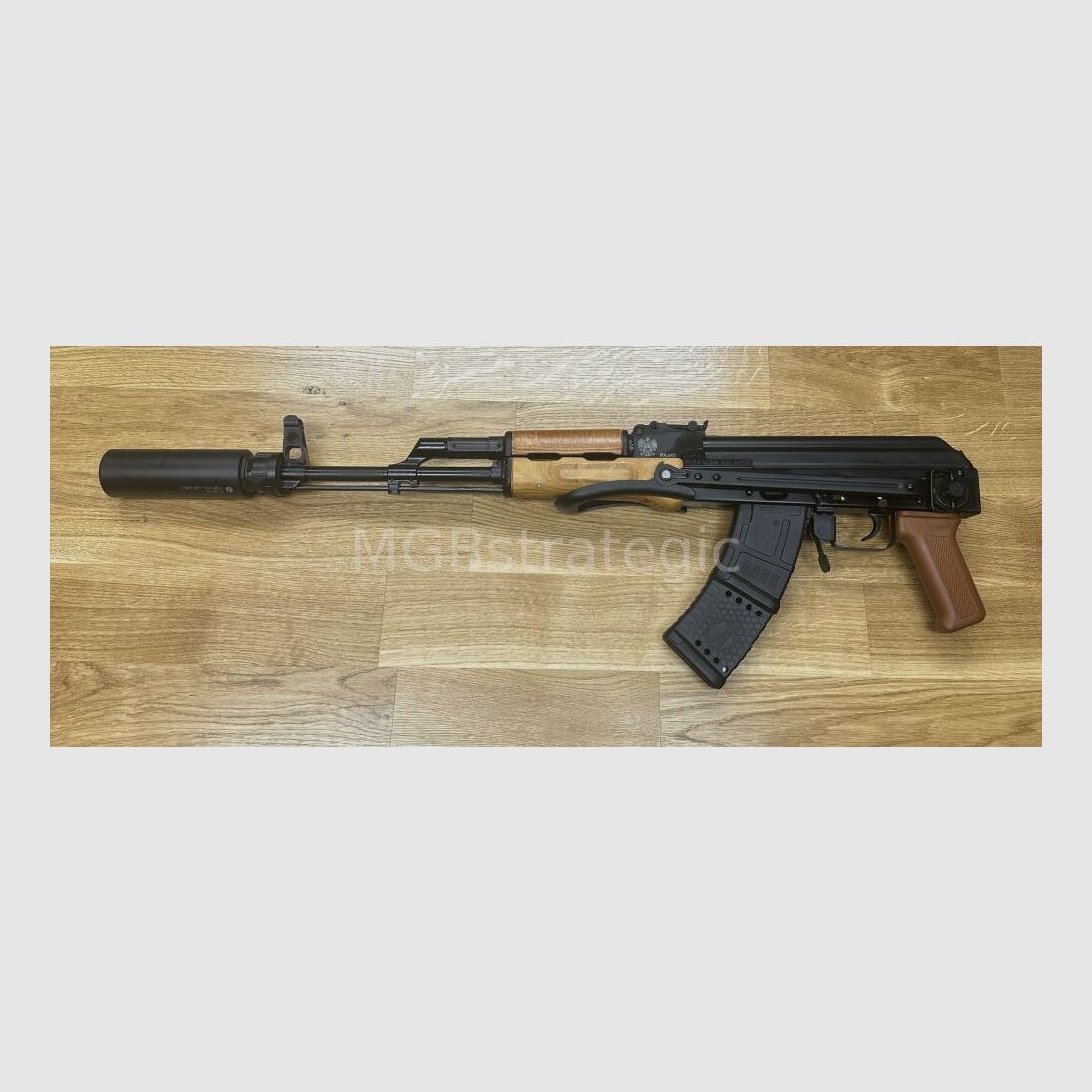 Schalldämpfer für Büchsen auf AK/AKM Basis - ASE UTRA SL6i-BL 9.3/.338 für BoreLock HiPer Short 7.62 Mündungsfeuerdämpfer M14x1 Links - System AK47 AK-47 AKM wie z.B. WBP