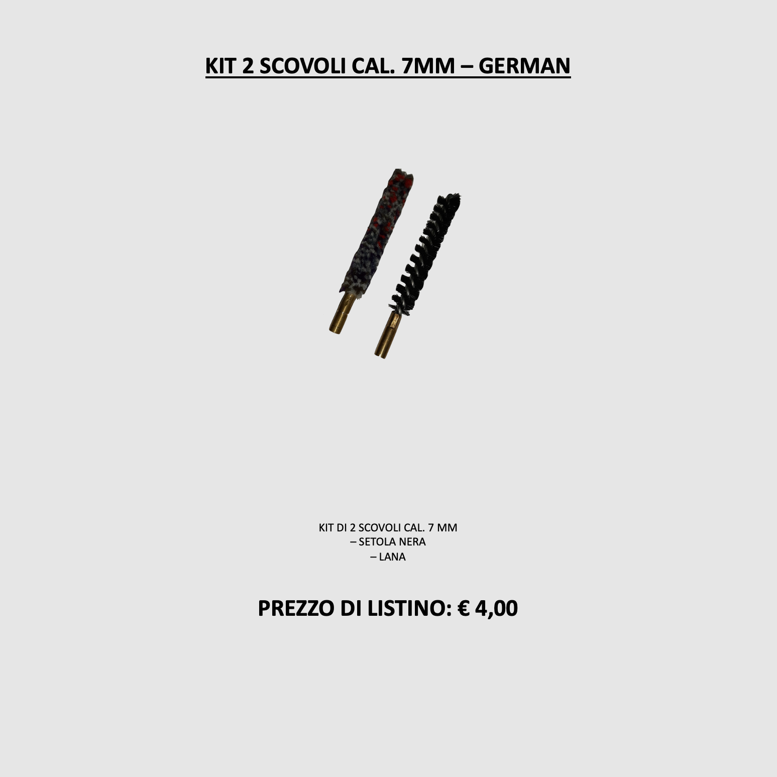 ALLEMAND – KIT 2 BROSSES CAL. 7 MM, image 2 sur 2