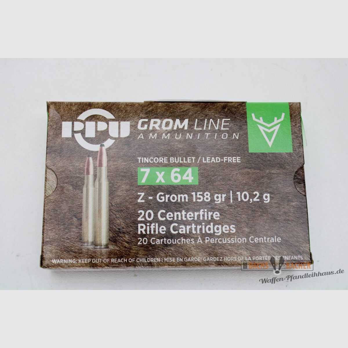 PPU Privi Partizan 7x64 10,2g/158gr Z-GROM Bleifrei 20 Schuß
