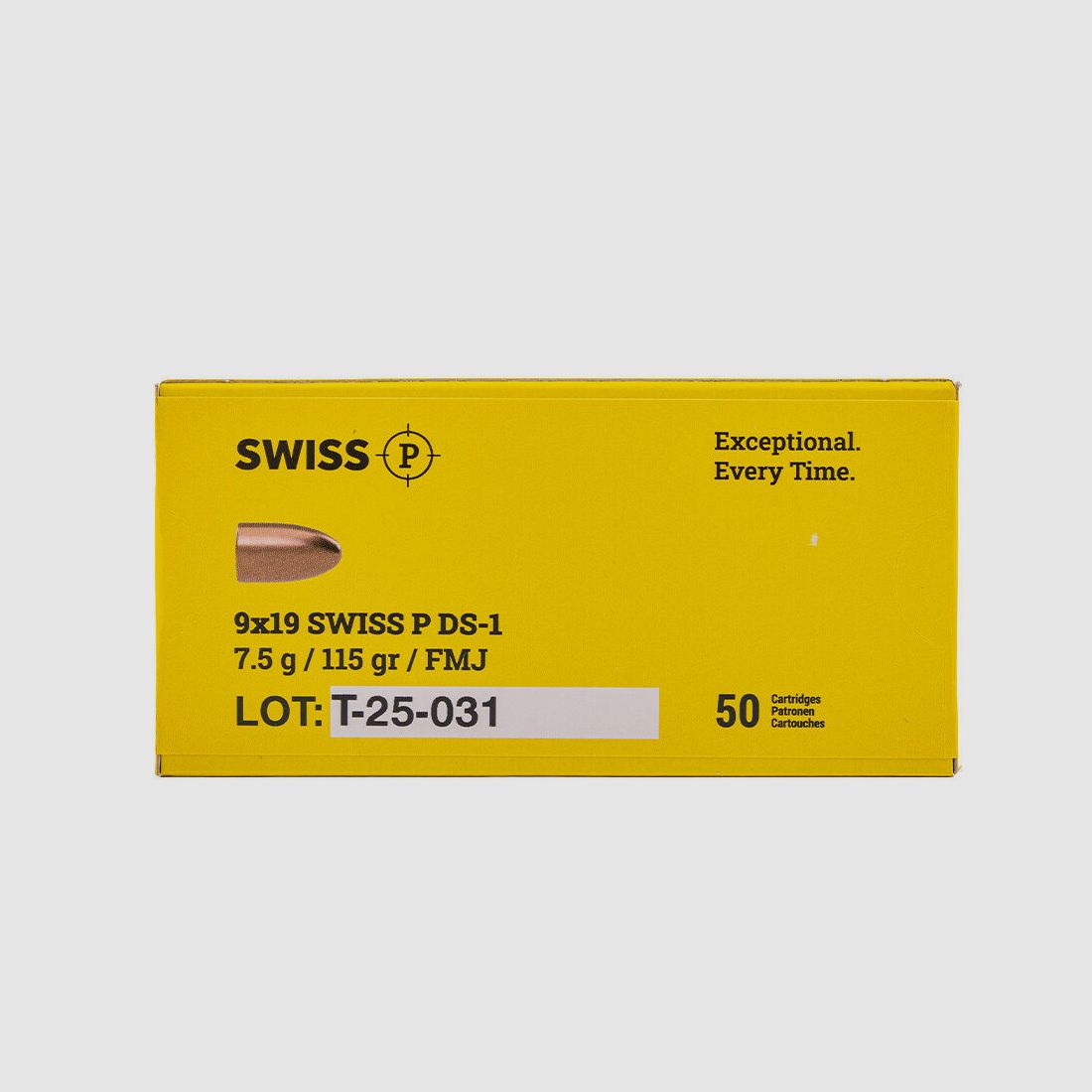 Swiss P DS-1 FMJ 115grs 50St 9mmLuger