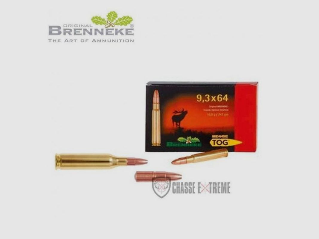 20 nabojów BRENNEKE TOG Kal. 9,3x64 247Gr