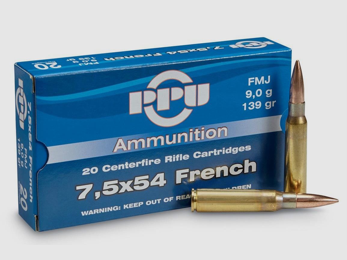 Munitions Partizan 7.5×54 MAS 139 Grains FMJ