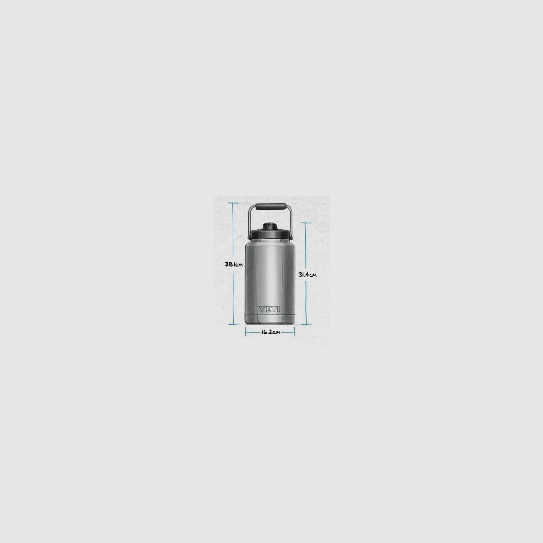 Yeti Trinkjug Rambler 1 Gallon (3,8 Liter) Schwarz