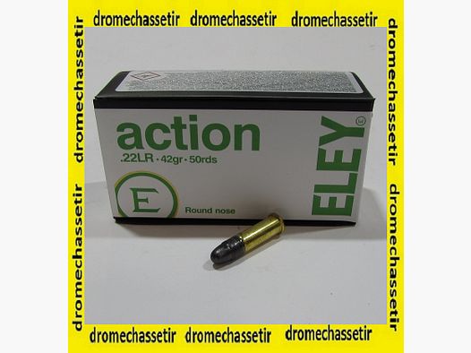 boite 50 cartouches cal 22lr Eley action round nose 42 grains