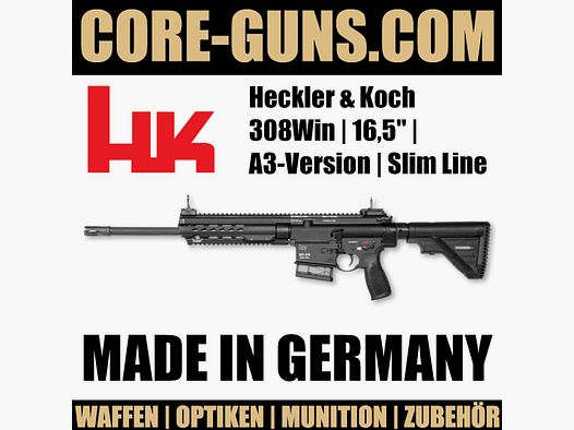 Heckler & Koch MR308 A3 - HK SLB MR308, A3-Version, Slim-Line, HK Key  - sofort verfügbar UVP: 3600€ IWA SPECIAL MR 308 