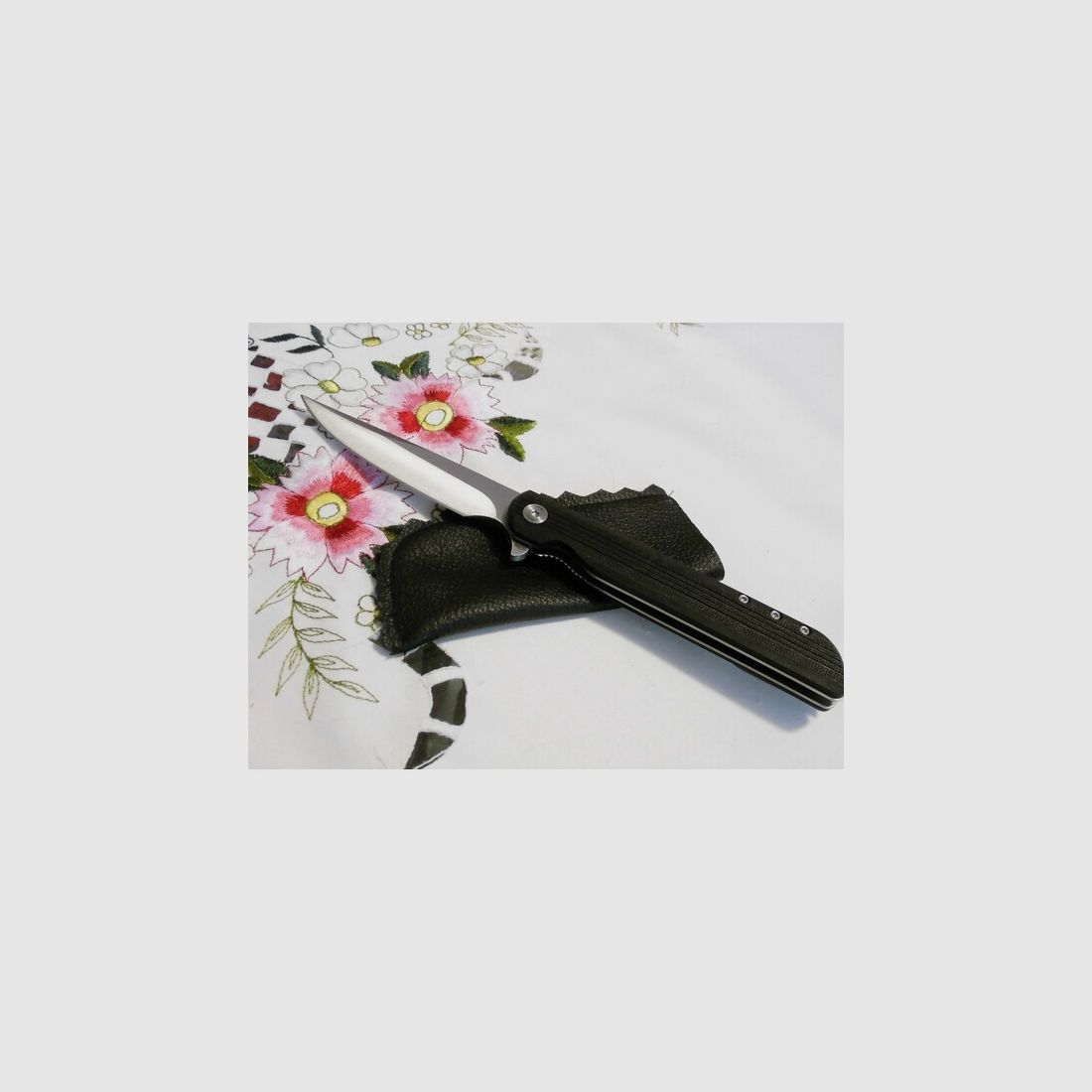 LUXHEIM-Slider-Taschenmesser 5Cr13-Edelstahl Liner Lock-Einhandmesser Scharf NEU