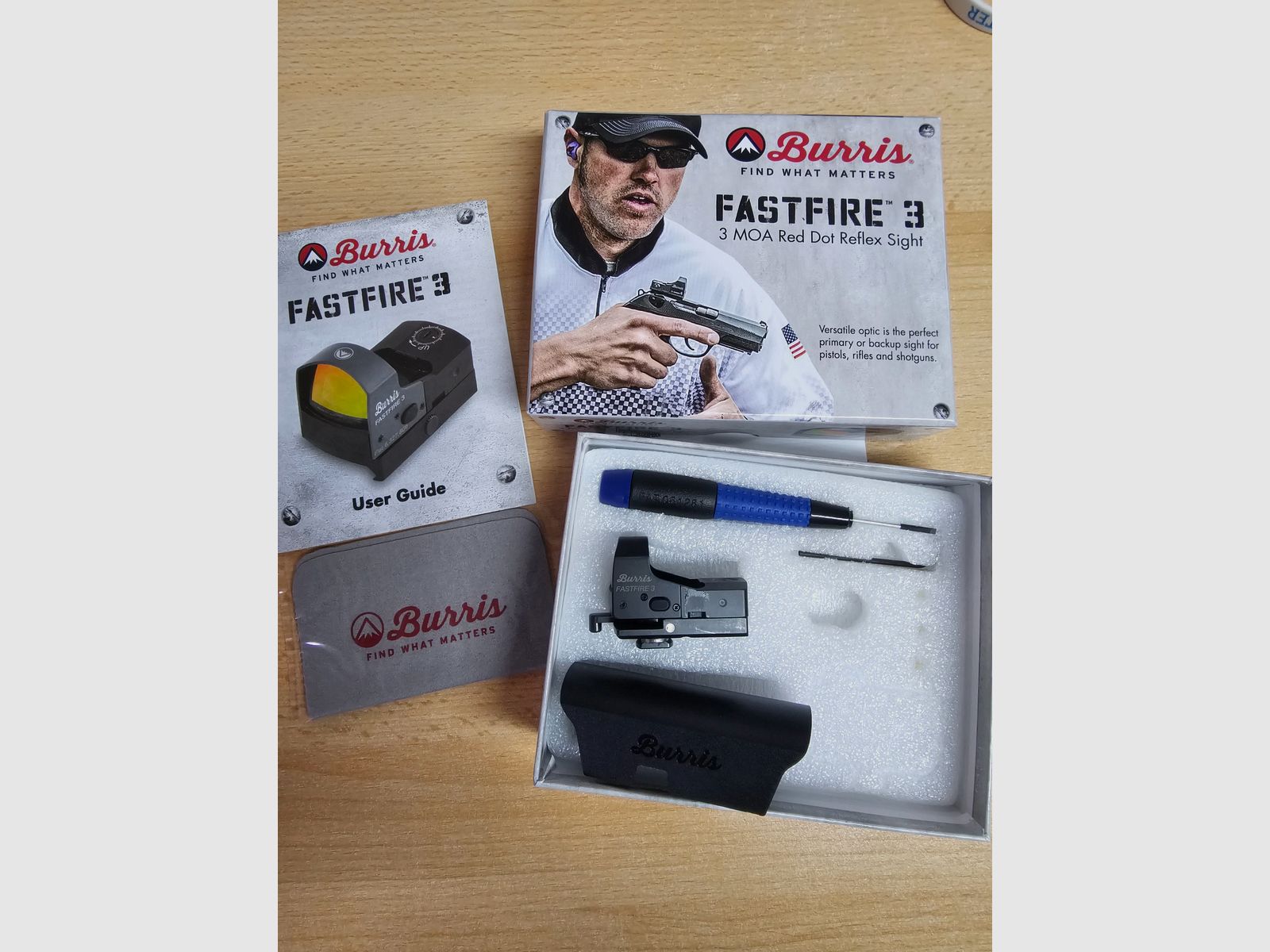 Burris FASTFIRE 3 3MOA optionally with MAKlick red dot sight, image 1 of 6