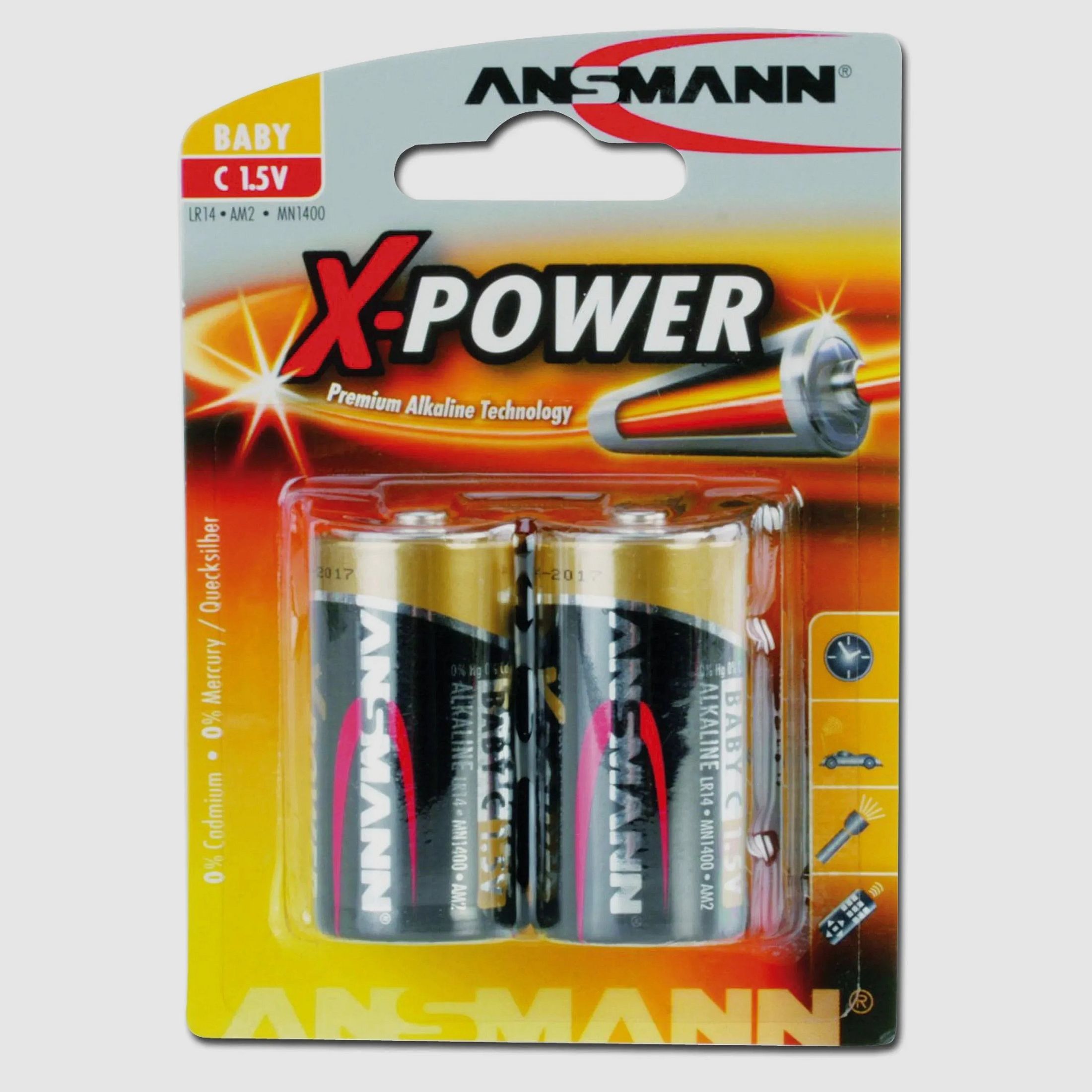 Ansmann Batterie Baby C X-Power 2er-Pack