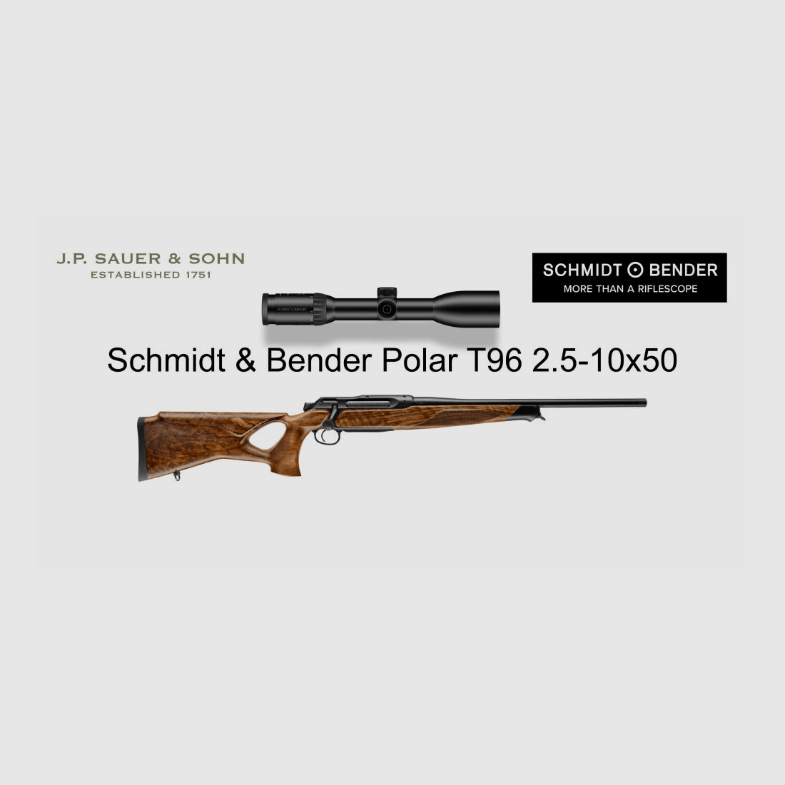 J.P. Sauer & Sohn Sauer 505 ICONIC Lochschaft HQ5 Ausstattungspaket Elegance | .308 Win. | Schmidt & Bender 2.5-10x50 T96 Polar