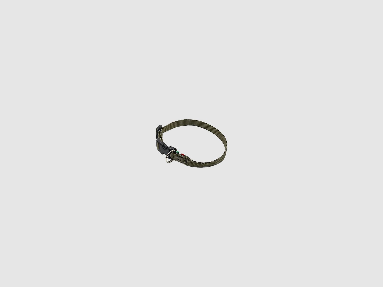 Verstelbare nylon halsband 20 mm X 50 cm groen, afbeelding 1 van 3