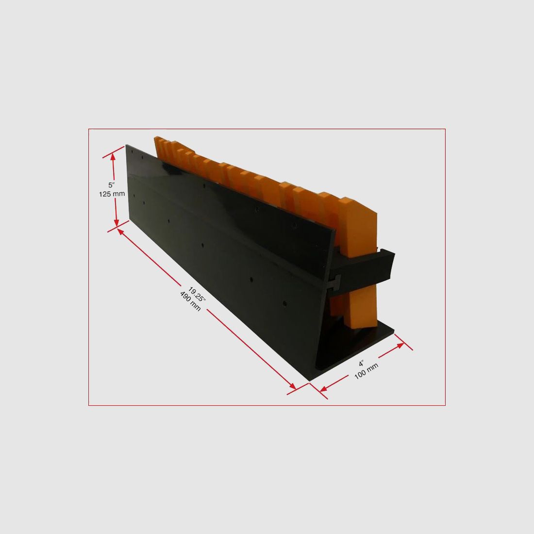Hyskore mount for single-row magazines