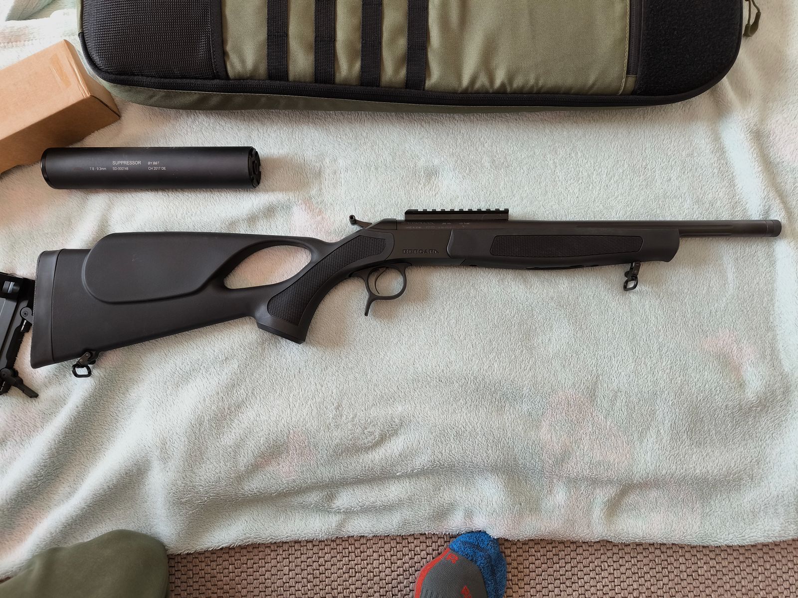 Bergara BA 13 TD with B&T silencer and Bergara backpack, absolutely as new!