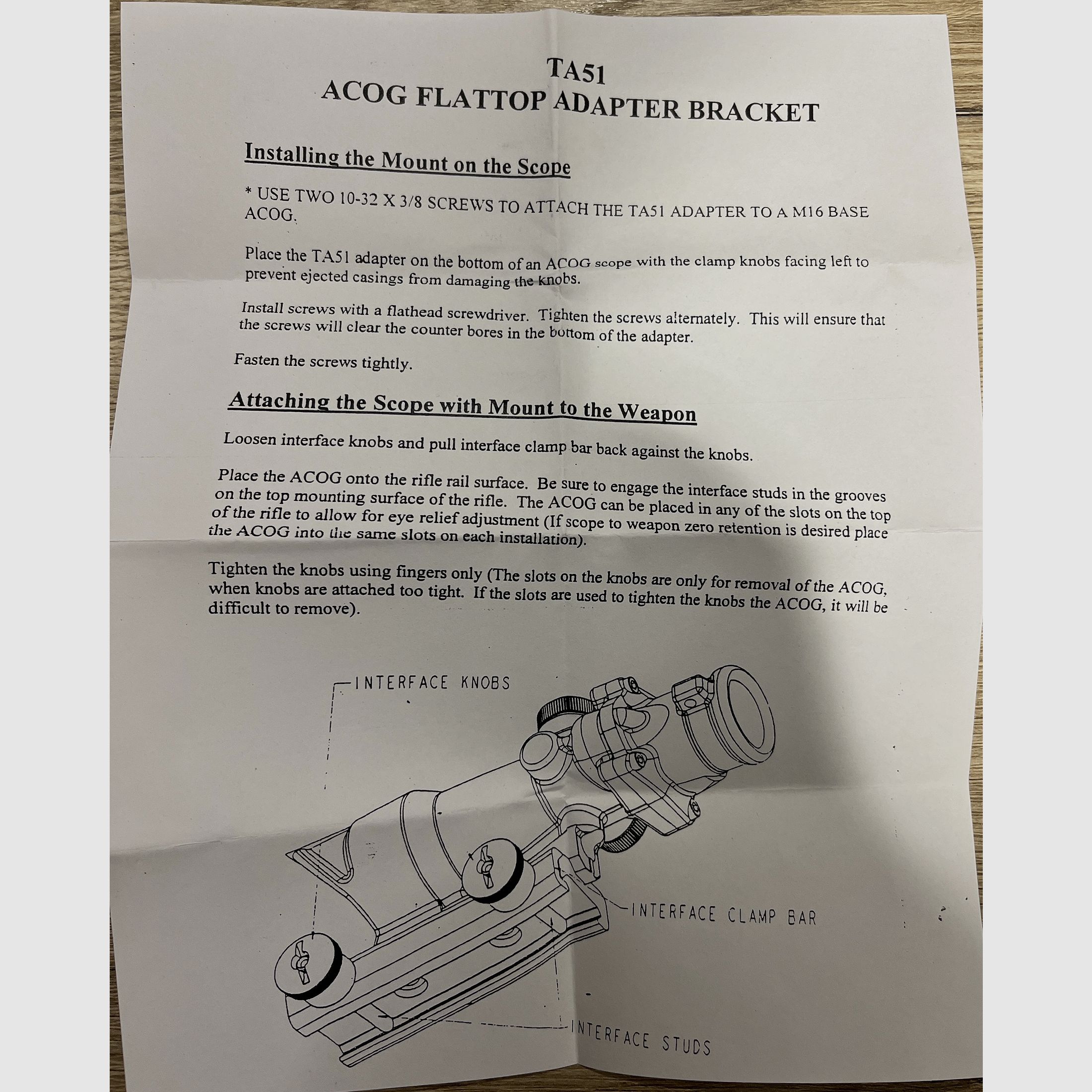 Offerta NUOVA Trijicon ACOG 4x32 TA01B .308