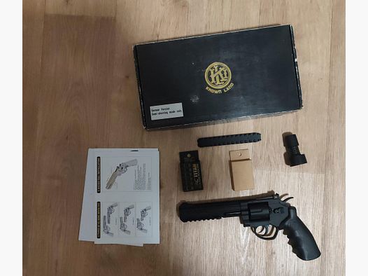 Revolver KLI Titan de 6 pulgadas de metal completo CO2 6mm BB negro