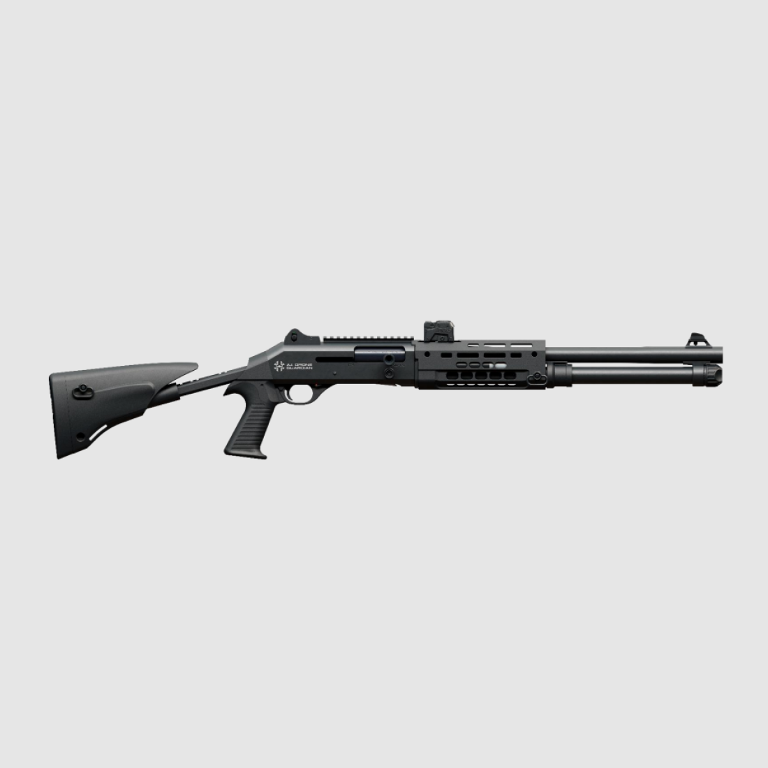 Benelli M4 A.I. Drone Guardian, 12/76, 47 cm, int.choke, ghost sight, calcio telescopico, 6 colpi, Nero