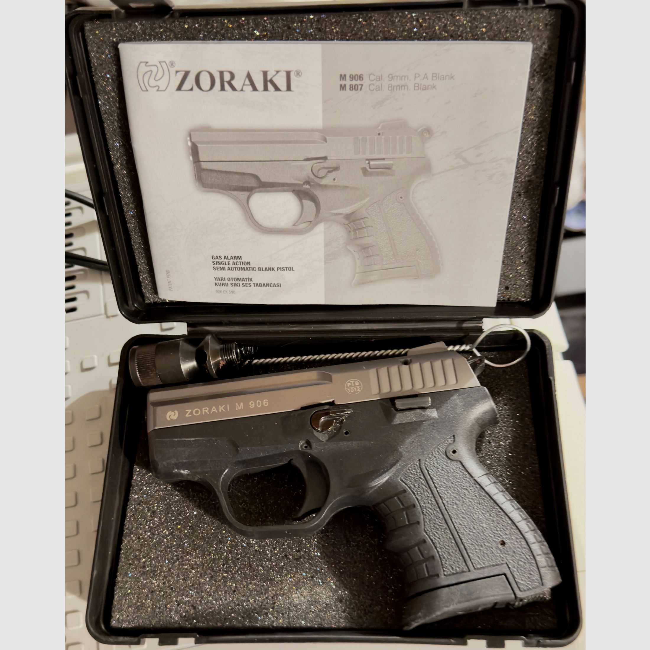 Zoraki 906 9mm P.A.K. titan pistola de gas