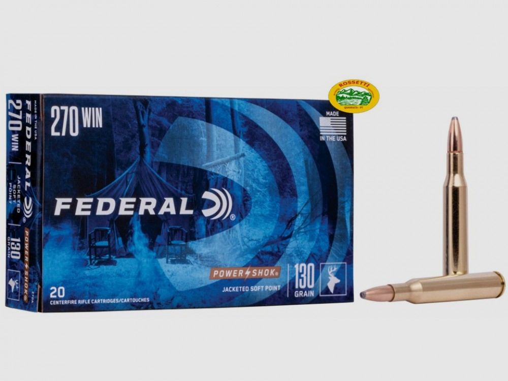 FEDERAL Munition Kal. 270 Win 130 gr. Soft Point