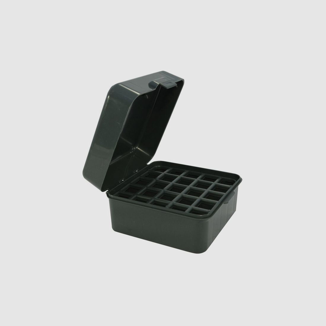 MTM Schrotpatronenbox S25D-11 forest green mit Klappdeckel für 25 Schrotpatronen .12 / .20