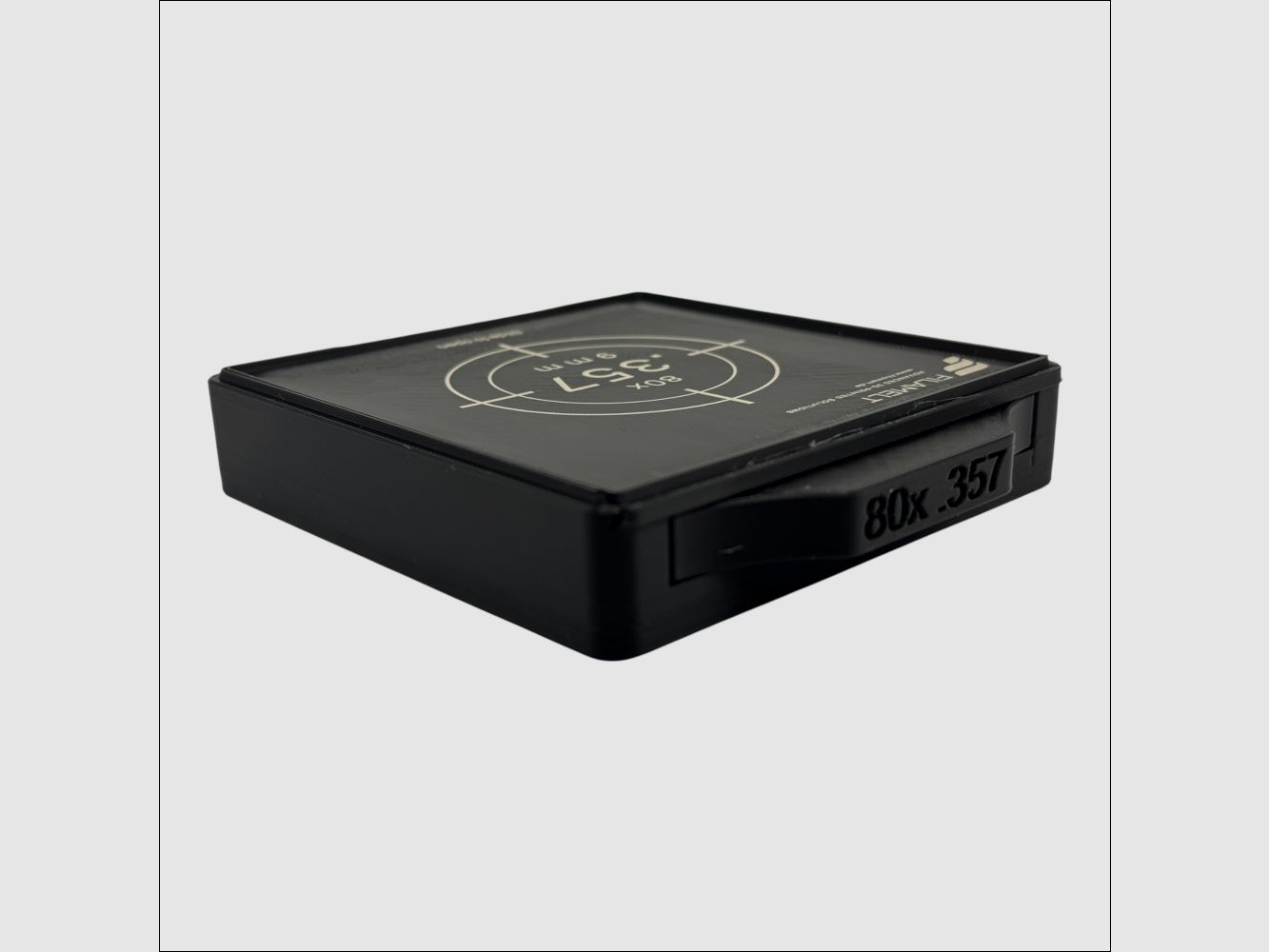 Diabolo-Box für 80x .357 / 9 mm – Praktisch, stapelbar, wiederverwendbar. Matchbox