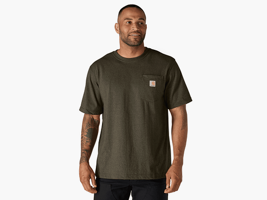 Carhartt Dearborn Relaxed Pocket T-Shirt Men Burnished Logs Heather XL