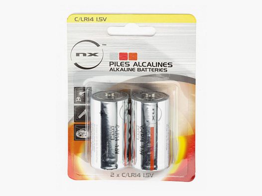 Piles alcalines C/LR14 1,5 volt - NX-Ready