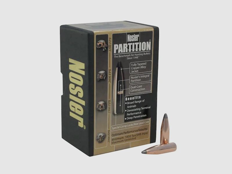 Bala Nosler Partition .270/.277 130GR Spitzer 50 piezas