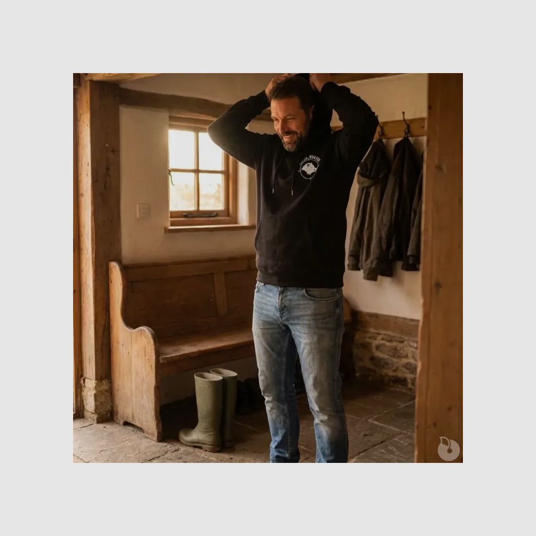 Sweat Keiler Hunter noir logo 1, image 5 sur 14