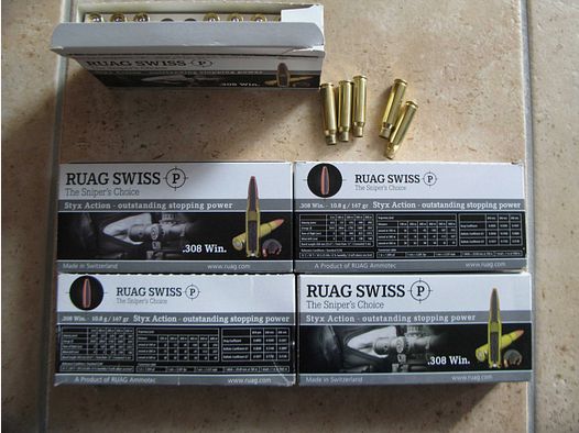 Schweizer Hülsen RUAG Kal. .308 Win.