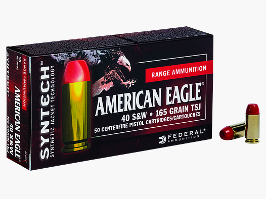 Federal Amunicja Pistoletowa American Eagle .40 S&W 10,7g Syntech Jacket Flat Nose