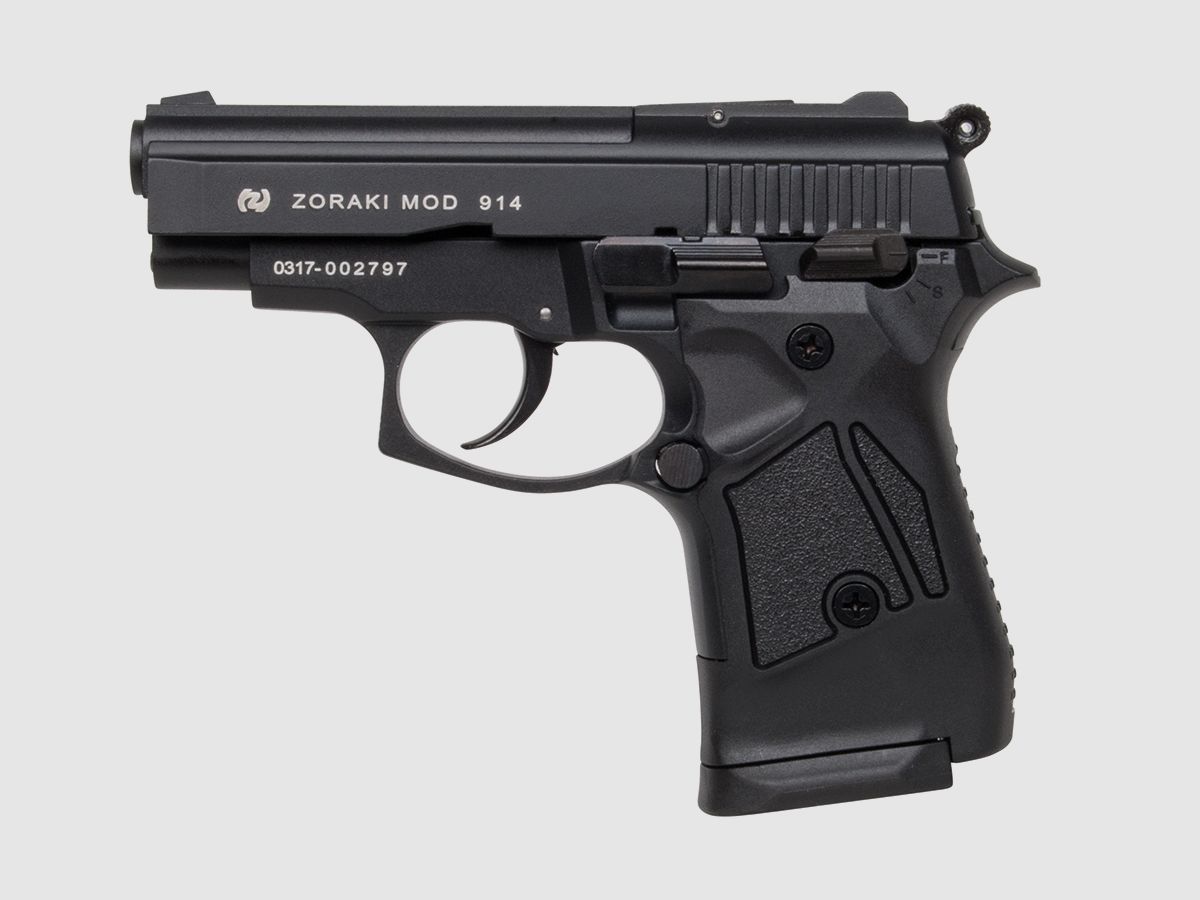 Zoraki 914 Negro 9mm P.A.K. - Señal de gas