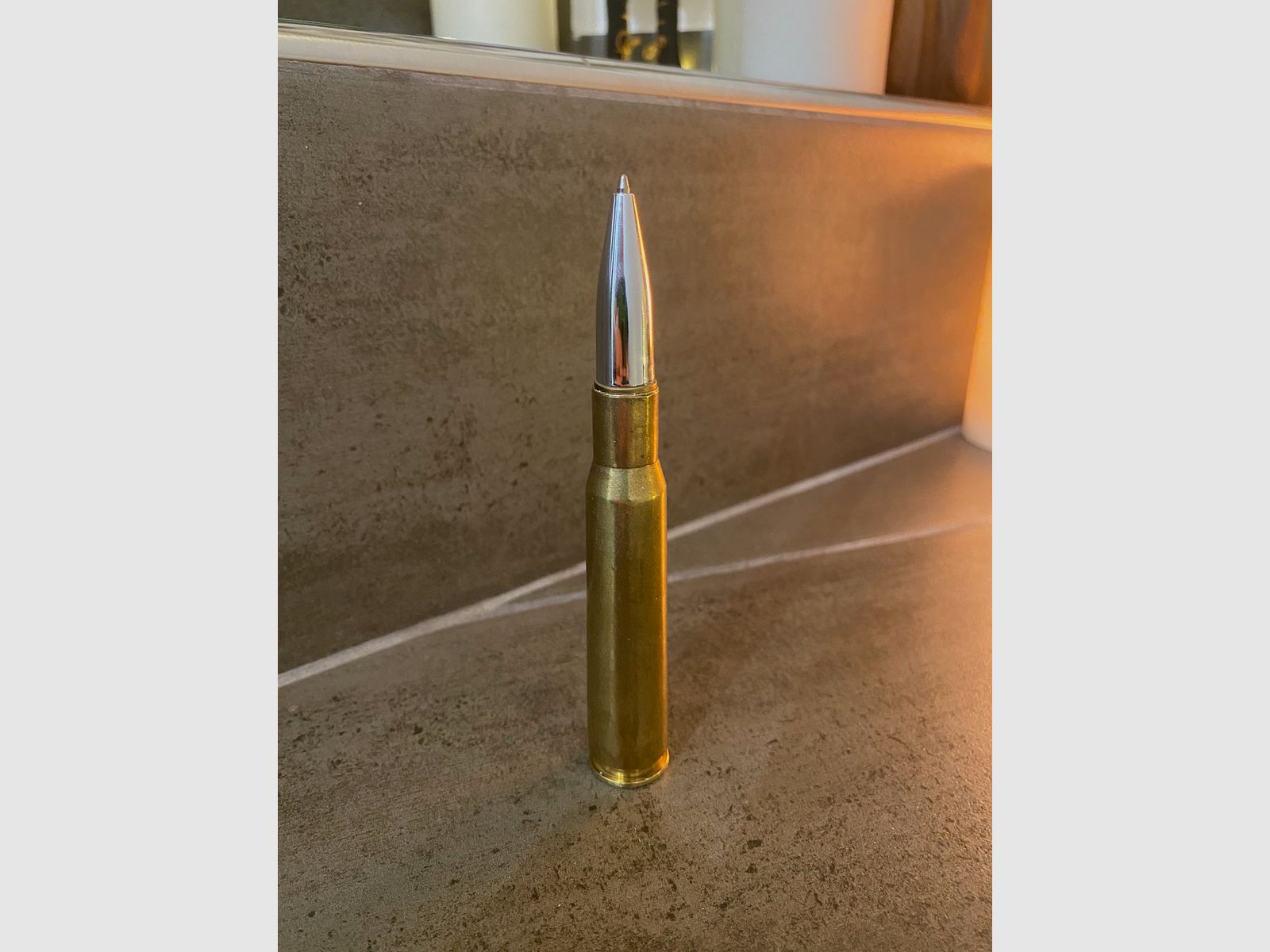 Bullet Pen ballpoint pen in .50bmg cartridge