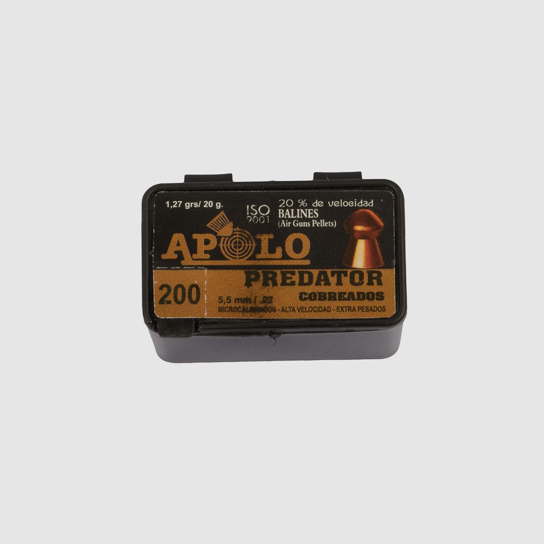 Rundkopf Diabolos Apolo Predator Copper Kaliber 5,5 mm 1,27 g glatt 200 StĂĽck