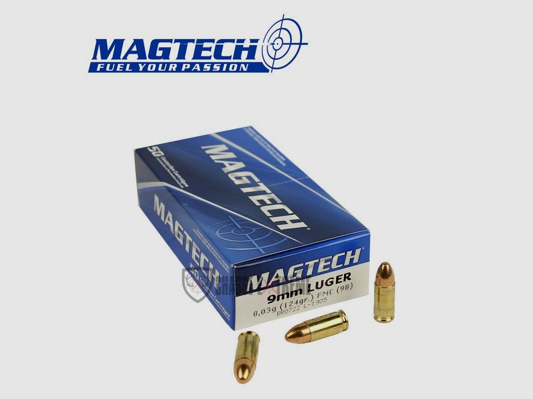 50 Patronen MAGTECH Kal. 9mm Luger 124gr FMJ, Bild 1 von 2