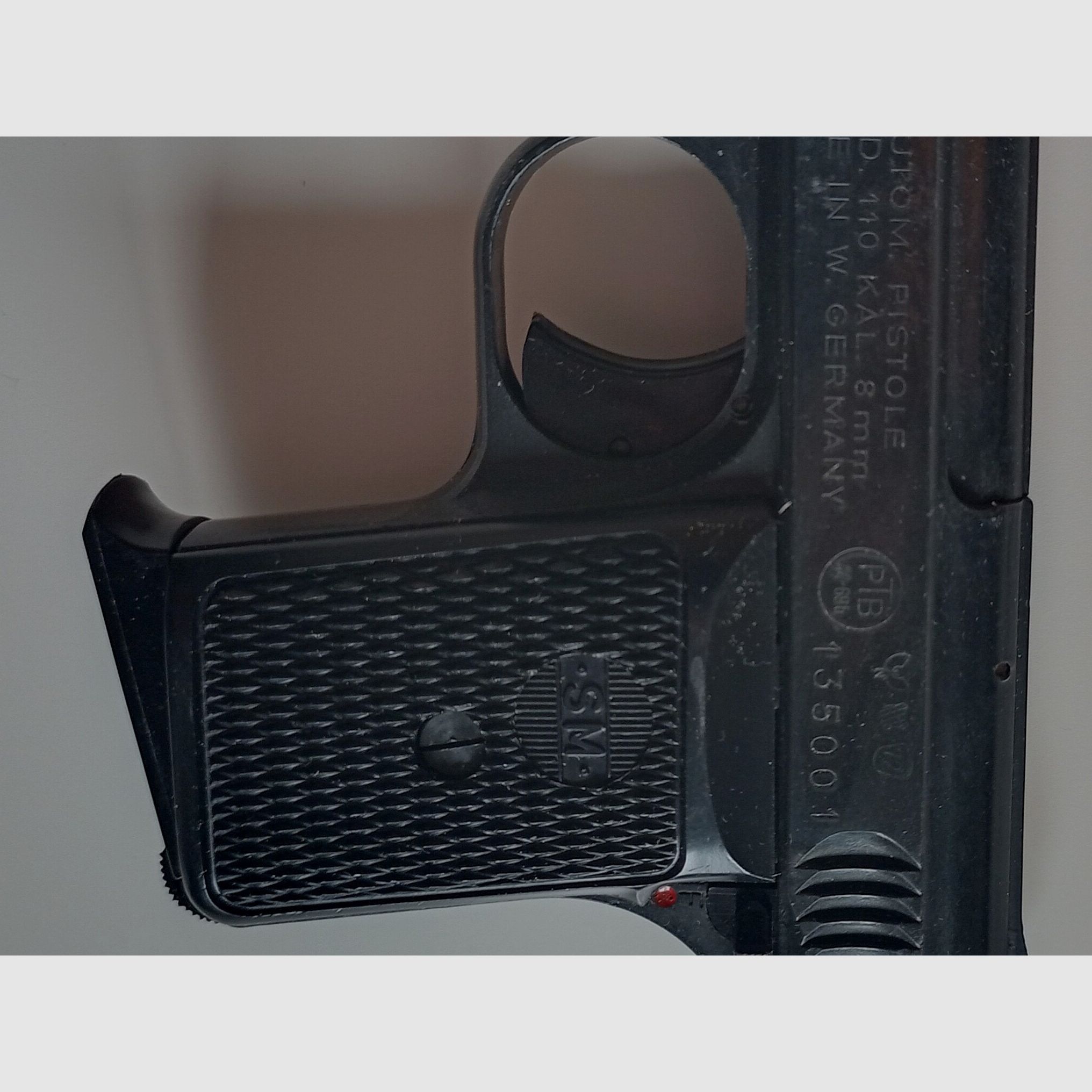 Pocket pistol SM model 110, signal/blank/gas, ejection at the front