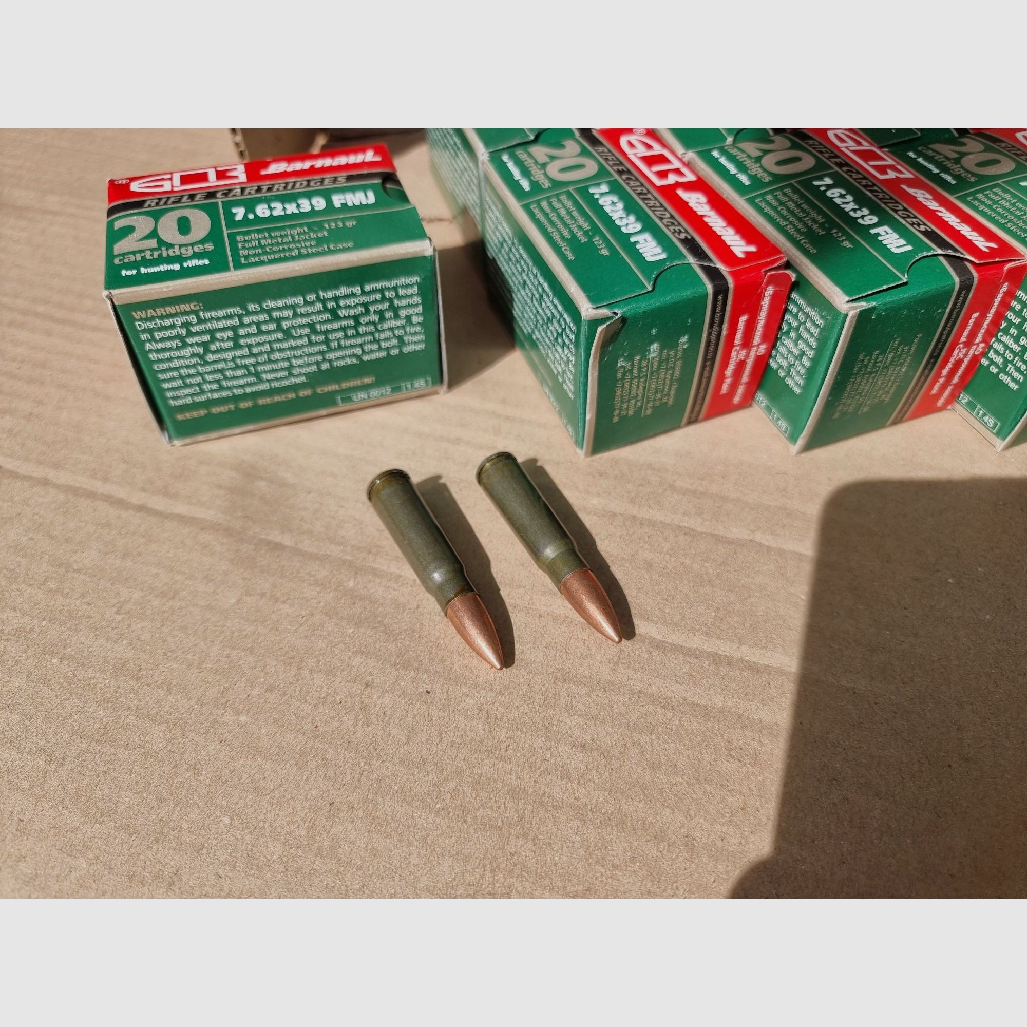 Munition Bernaul 7,62x39 FMJ - nicht korresiv! - 682 Schuss 