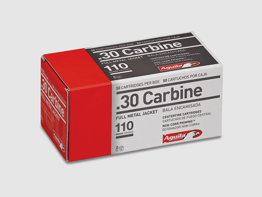 Aguila .30 Carbine Full Metal Jacket Ammunition 110 gr 50 pcs.
