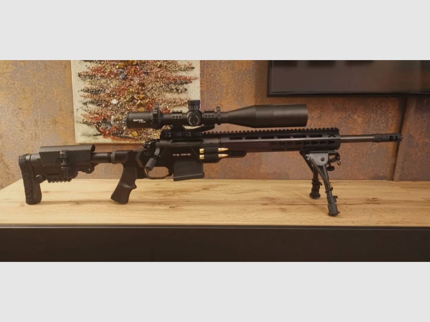 Repetierbüchse Remington 783 Heavy Barrel .308 Win 42cm 16,5" 5/8x24 mit A+B Arms Aluschaft, Mündungsbremse, Zubehör, ohne Zielfernrohr und Montage!